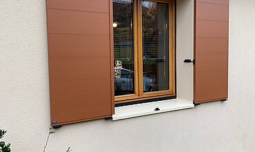 Volets battants épurés Volet tendance ALU épuré coulissant