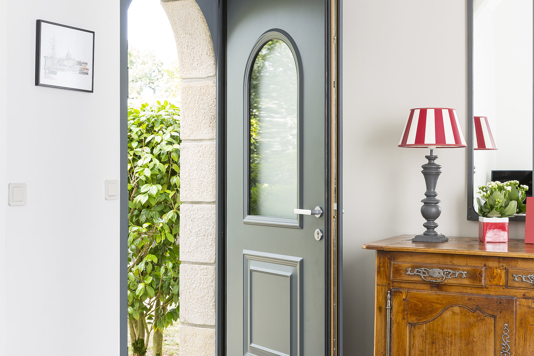 Vignette Porte d'entrée Aluminium Classique ligne Toscane