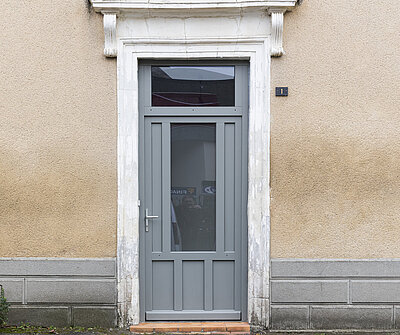 Porte d'entrée vu d'extérieure