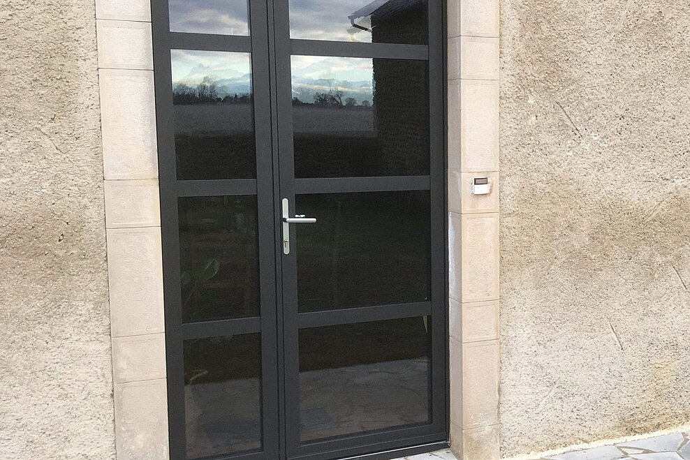 Porte d'entrée Aluminium Créative contemporaine ligne Longitude