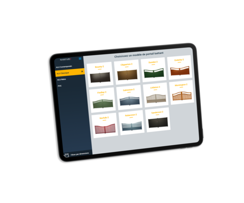 mockup configurateur portail