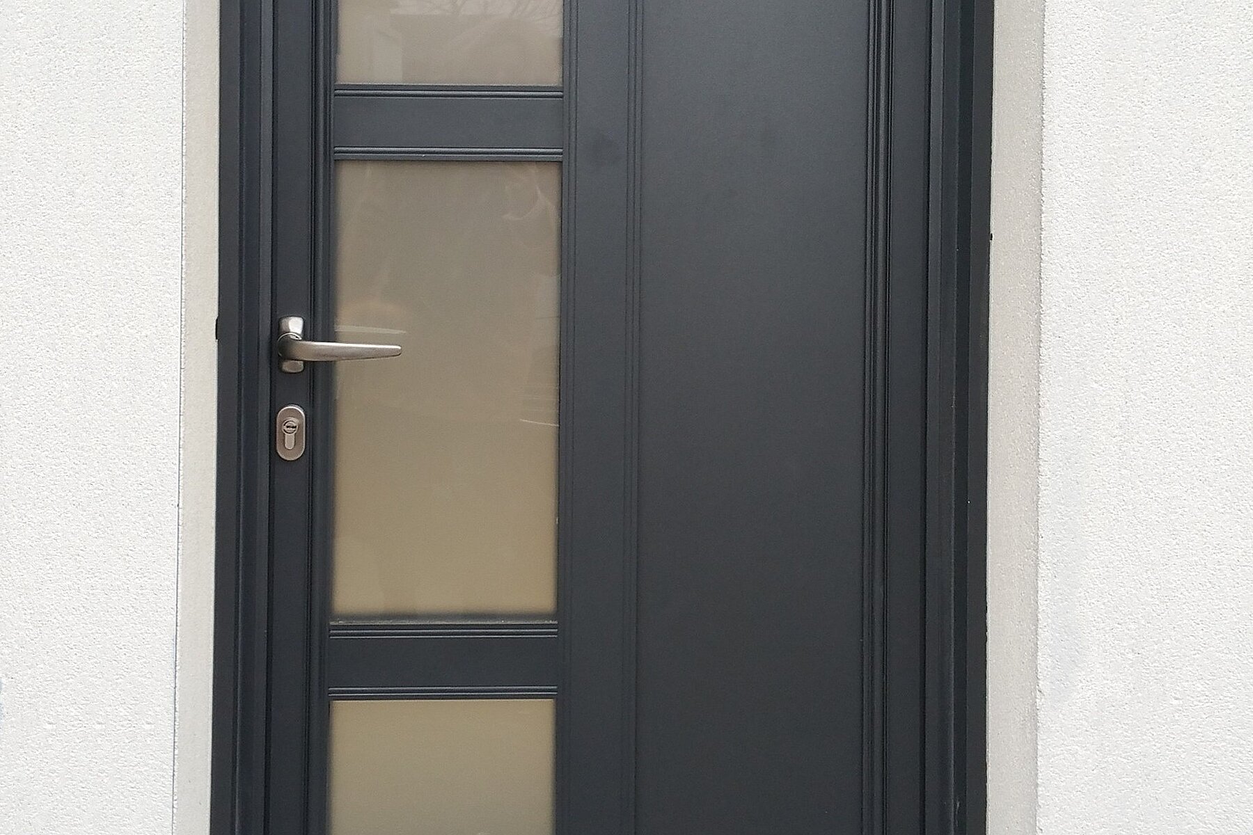 Vignette Porte d'entrée Aluminium Créative contemporaine ligne Graphik