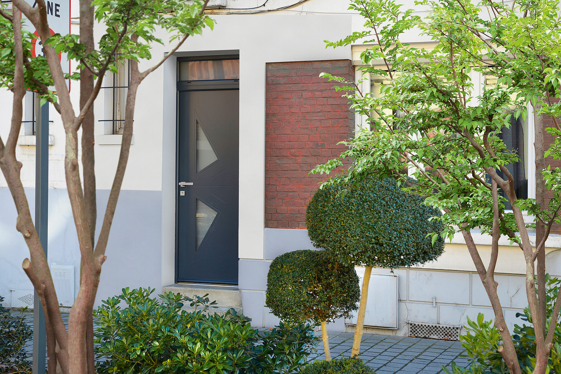 Vignette Porte d'entrée Aluminium Contemporaine ligne Géométrique