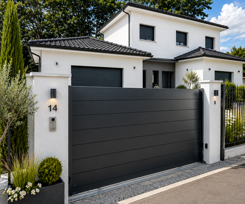 portail maison contemporaine