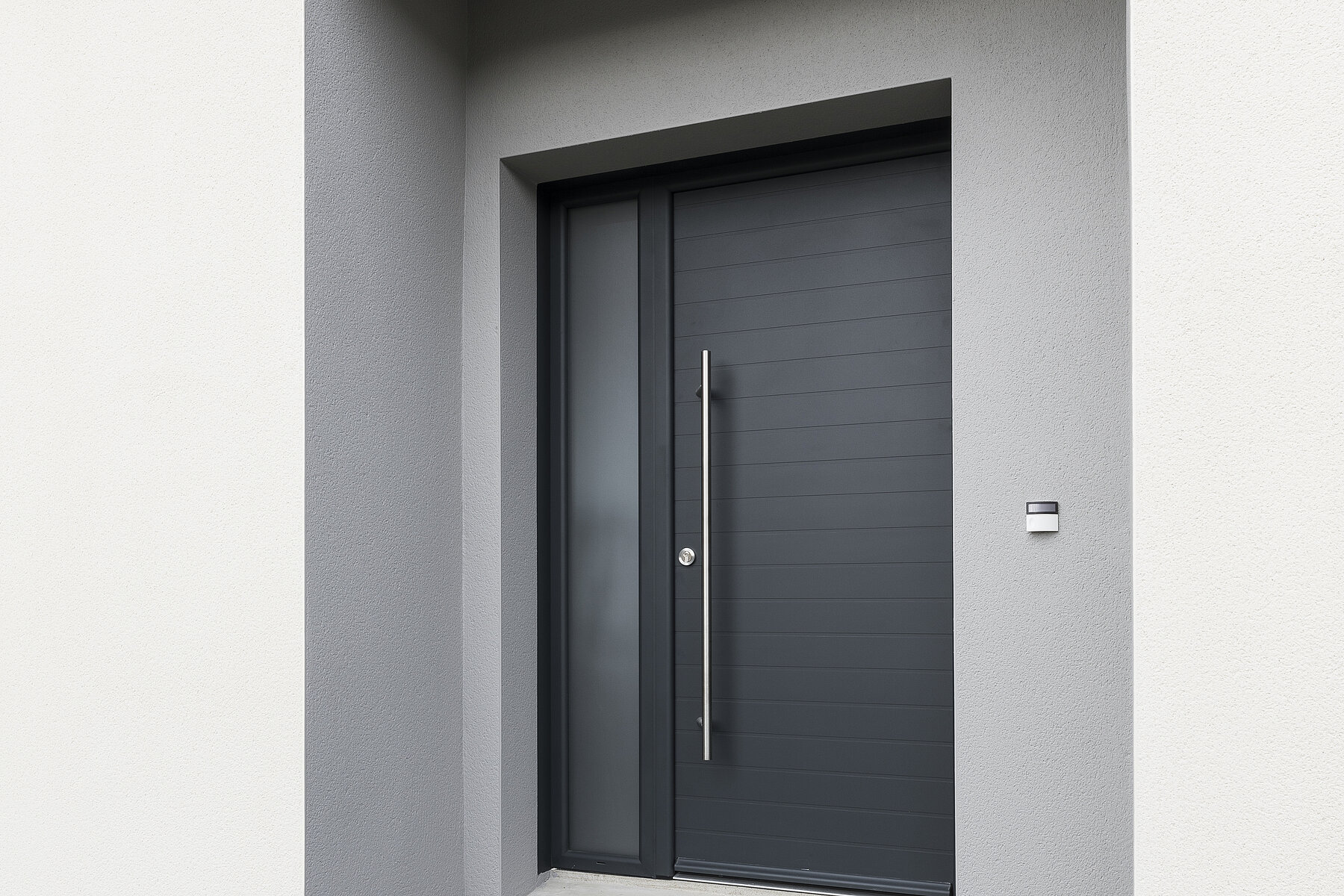 Vignette Porte d'entrée Aluminium Contemporaine ligne Horizon