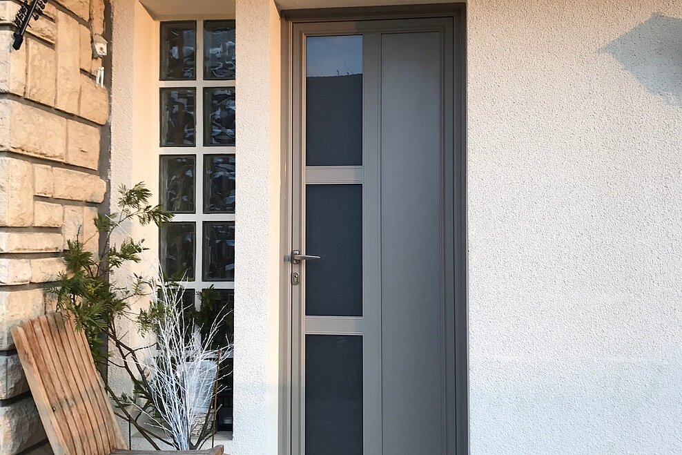 Porte d'entrée Bois Créative contemporaine ligne Graphik