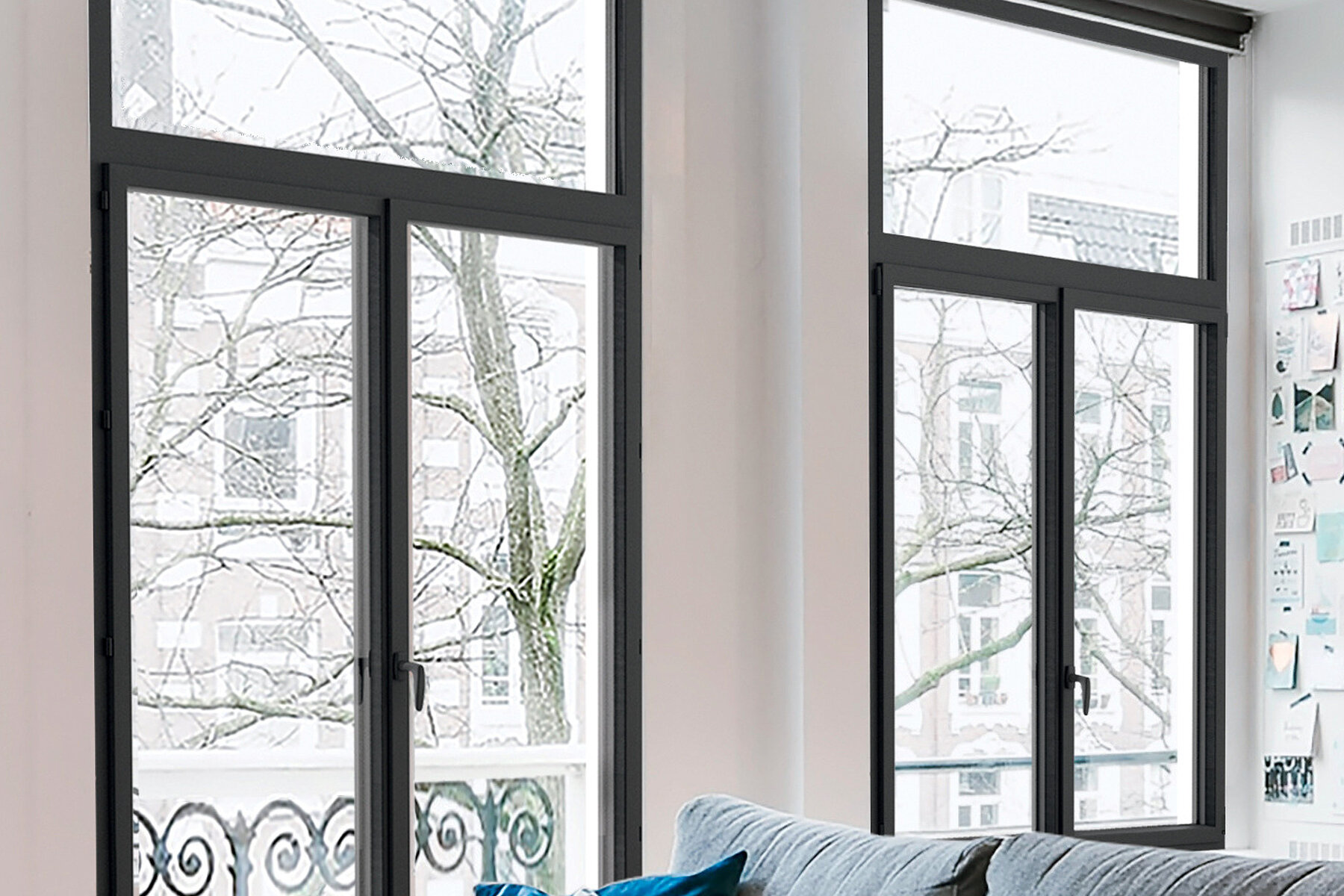 Vignette Porte-fenêtre PVC RéférenS 76 mm Contemporain