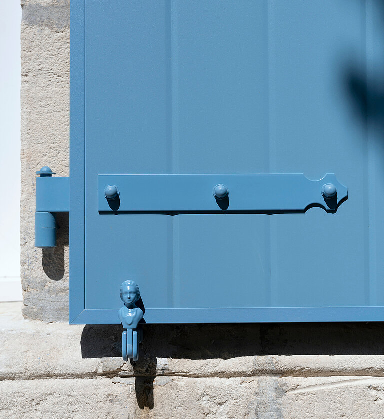 détail volet en aluminium
